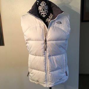 White North Face puffy vest!